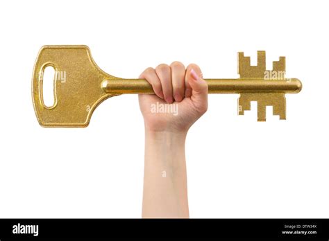 hand  big key stock photo alamy