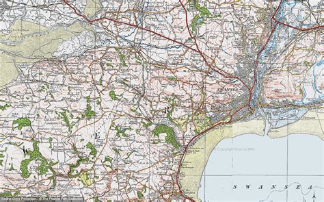 maps  killay west glamorgan francis frith