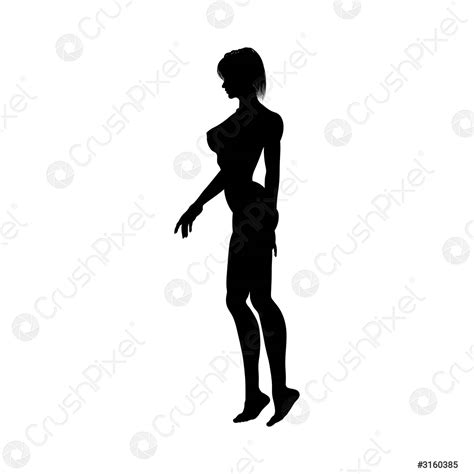 Naked sexy girls silhouette - stock vector 3160385 | Crushpixel