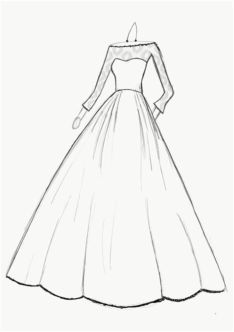 Ball gown drawing Xx | Dress drawing easy, Dress design drawing, Dress