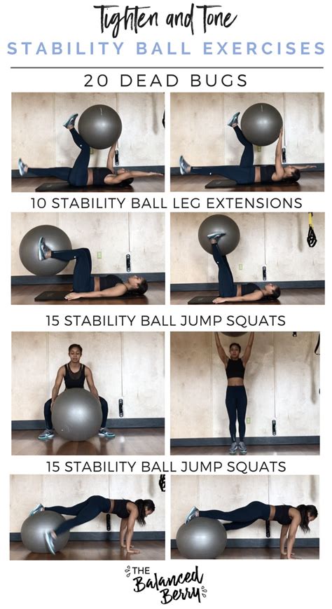 (VIDEO) Tighten and Tone Stability Ball Workout - The Balanced Berry