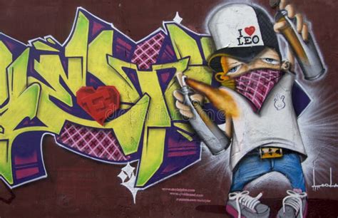 Spray Painter Graffiti editorial stock photo. Image of designer - 18564553