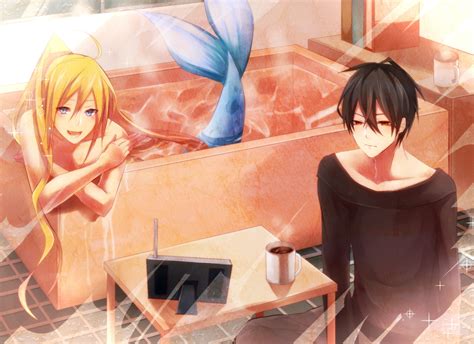 Orenchi no Furo Jijou (Merman in My Tub) Wallpaper by kanna0528