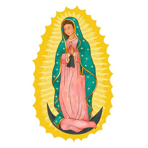Nuestra Señora de Guadalupe Mexicana Ilustración católica virgen María