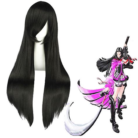 Devil Kings Sengoku Basara Oichi Black Cosplay Wig ( free shipping