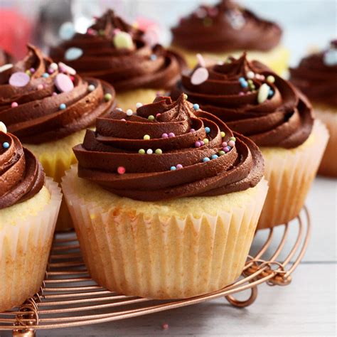 BEST Vanilla Cupcake Recipe with Fudge Frosting - Scientifically Sweet