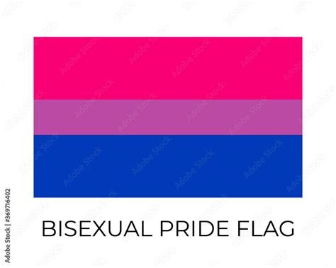 Bisexual Pride Flag. Symbol of LGBT community. Vector flag sexual