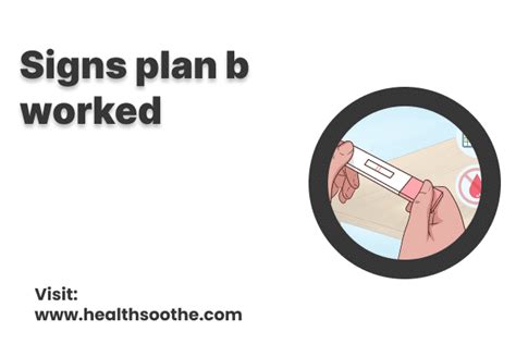 how to know plan b worked