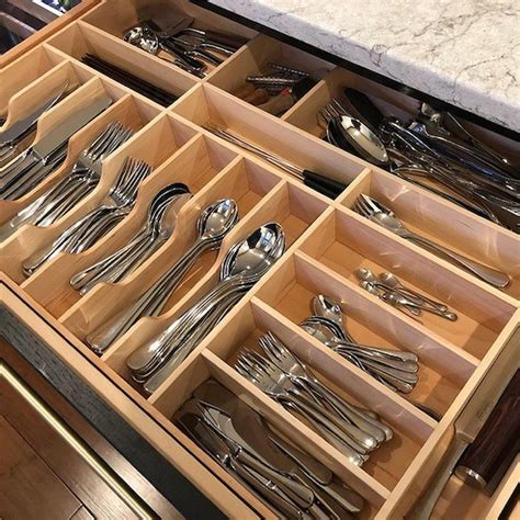 custom silverware drawer organizer maple etsy