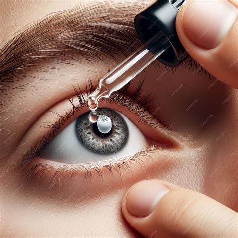 Premium Photo | Eye and eye drops
