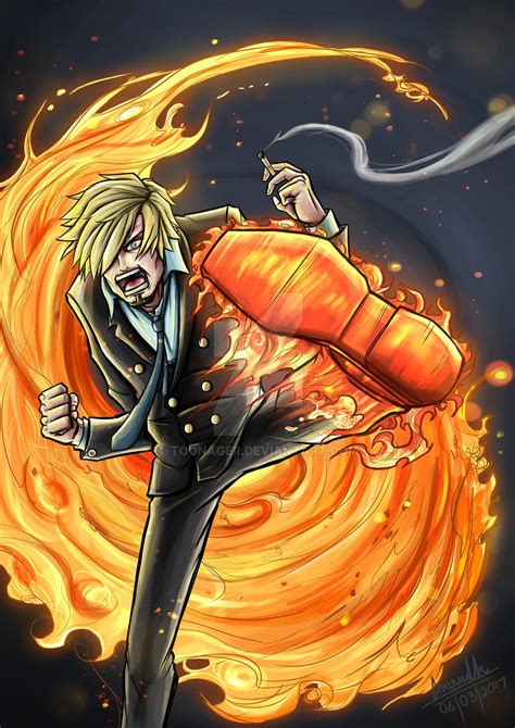 Sanji's Diable Jamble by toonager on DeviantArt