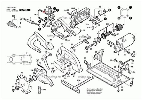 Запчасти для циркулярной пилы Bosch PKS 54 (3603C30001) | купить в ...