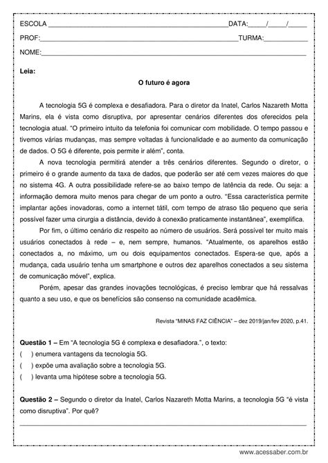 Texto Para 8 Ano