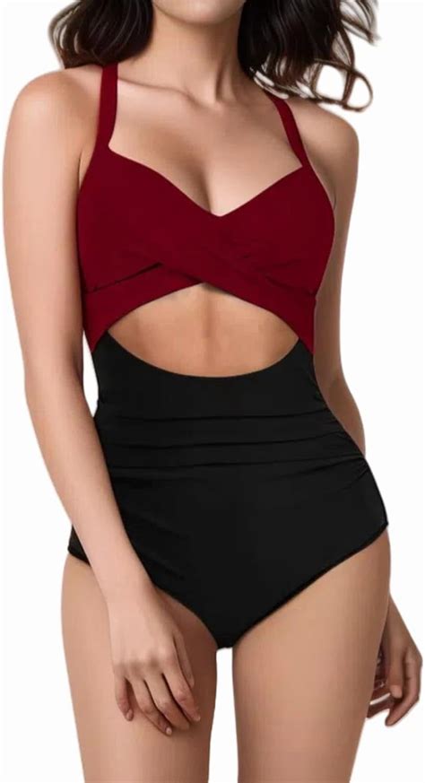 Secret Scope High Waist One Piece Swimsuit - Tummy Control Mesh See