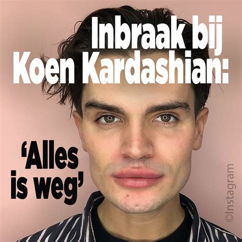 'Totale chaos' na inbraak bij presentator Koen Kardashian - Ditjes en ...