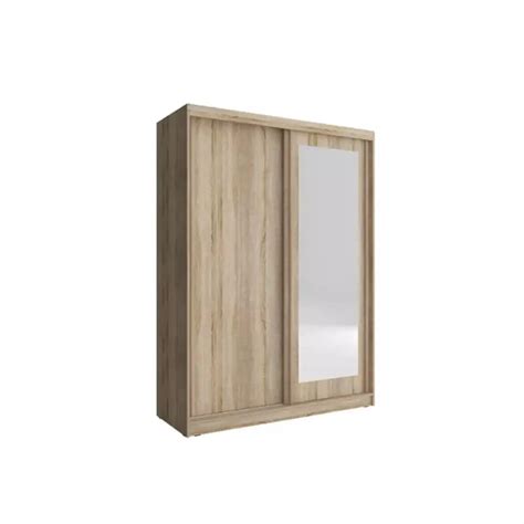 alaska cm sliding  door mirrored wardrobe oak cms furniture