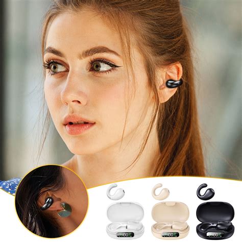 Jacenvly 2024 New Bluetooth Headphones Wireless Earclip Conduction