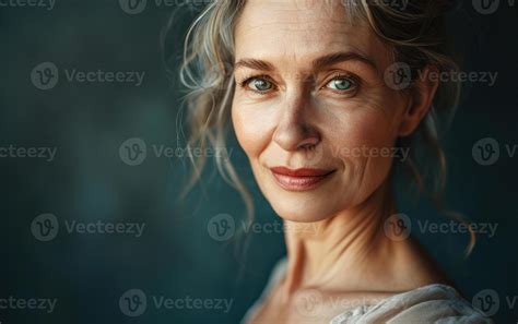 AI generated Attractive mature woman 50s years old. Elegant old lady