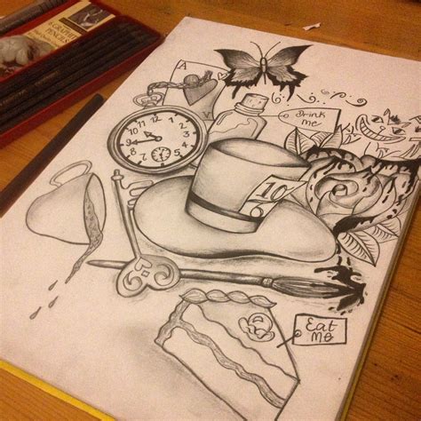 Alice In Wonderland Drawings Easy