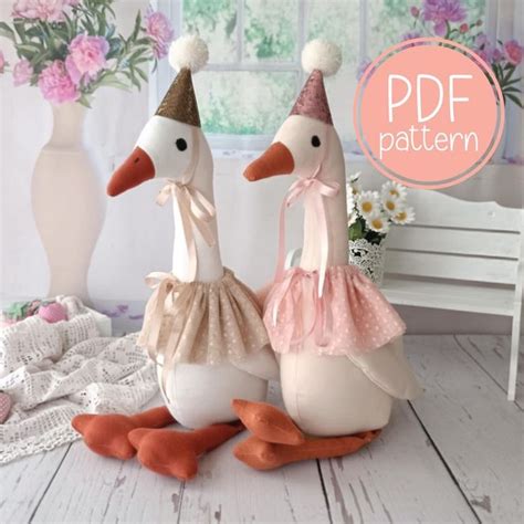goose doll  accessories  sewing pattern  step  step