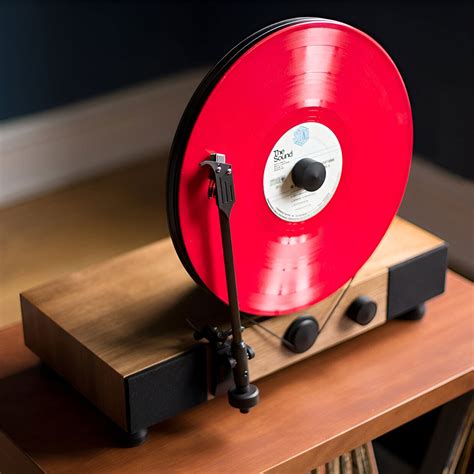 Floating Record vertical Bluetooth turntable with built-In Stereo Spea