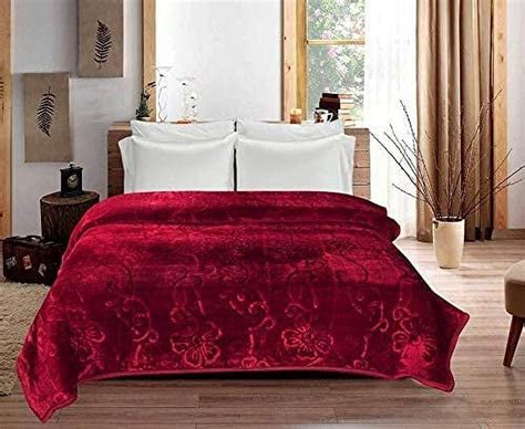 RIAN Super Soft Plain Blanket Double Bed King Size Mink Blanket 400 TC ...