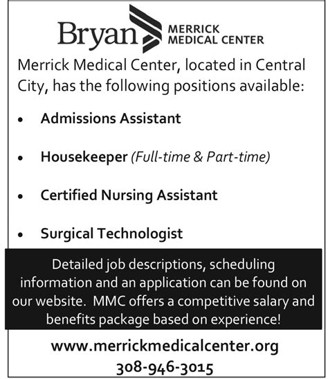 bryan merrick medical center nebraska hires
