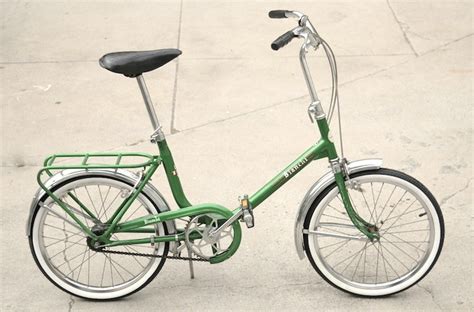 Another vintage green bicycle. Bianchi folder. - konsumerism run amok