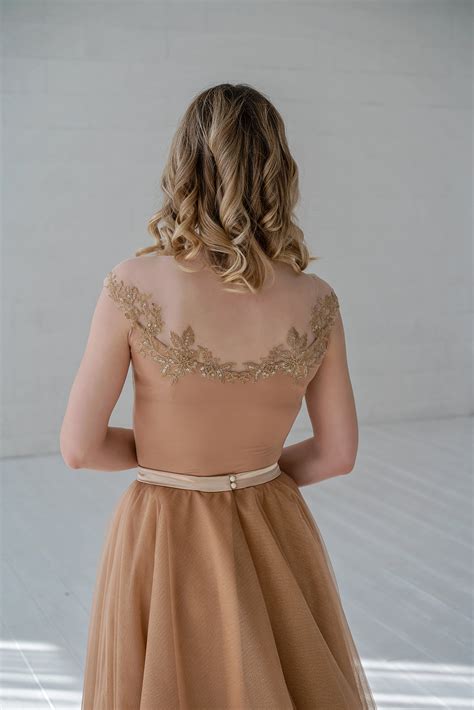 Millaray - sparkly gold glitter wedding dress
