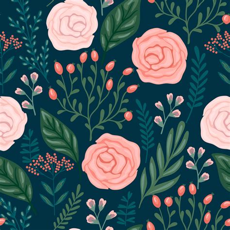 floral seamless pattern vector design   surfaces