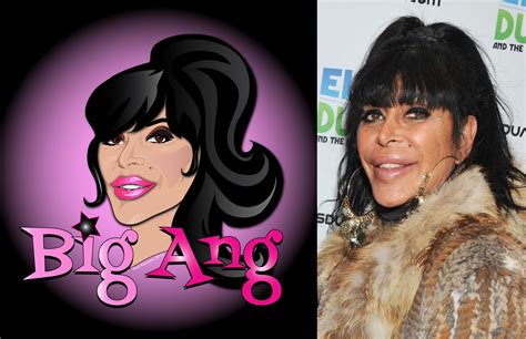 Big Ang - Mob Wives, side by side custom cartoon graphic design