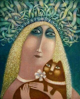 Épinglé par Роман Корольков sur Женщина и кошка | Art majeur, Chat, Art