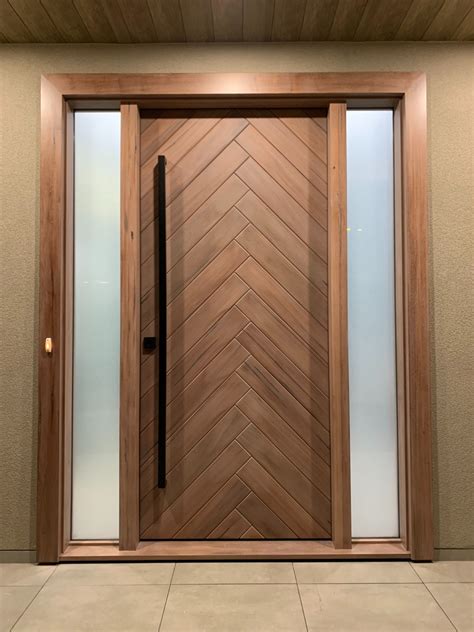Modern Custom Solid Wood Front Entry Door