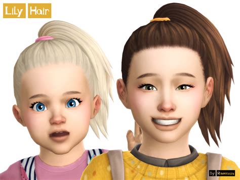 Lily Hair for Toddlers + Children - The Sims 4 Create a Sim - CurseForge