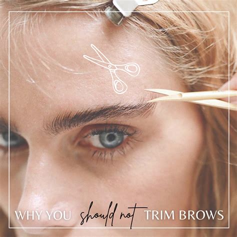 how to trim brows at home
