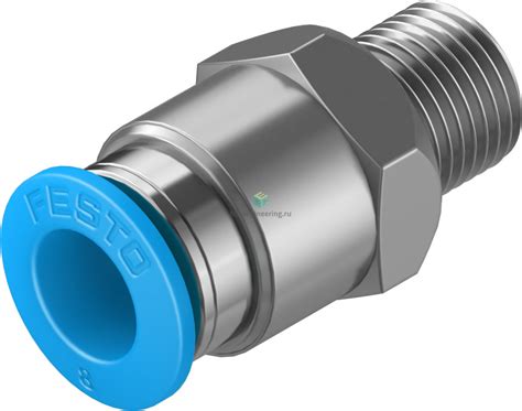 QS-1/8-8 153004 FESTO - Штуцер прямой с нар. резьбой цанговый R1/8-8 мм ...