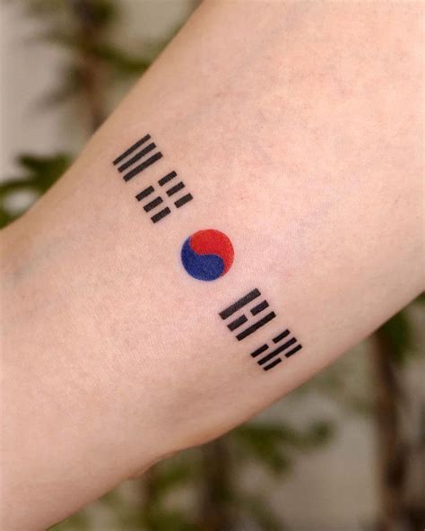 EQtattoo’s Instagram profile post: “🇰🇷 - #태극기타투 #한국타투 #미니타투 #전통타투 #프레임 ...
