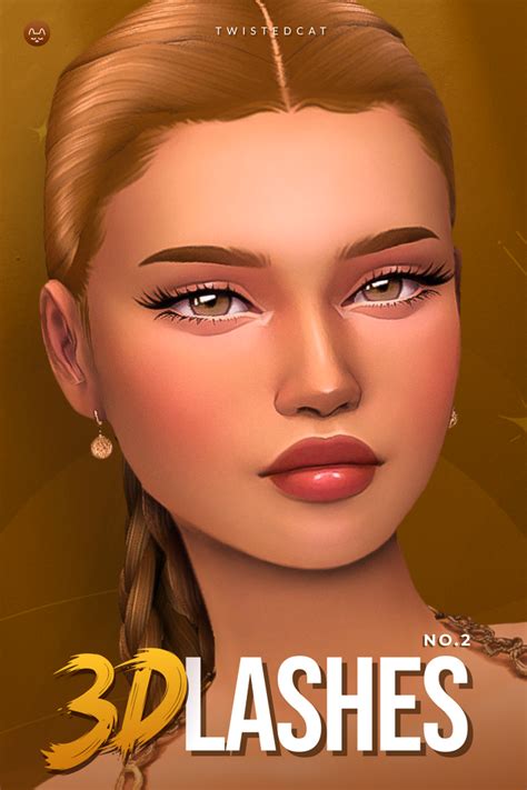 3D Eyelashes NO.2 | TwistedCat on Patreon The Sims 4 Skin, The Sims 4 ...