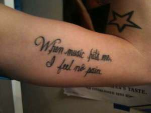 Quotes about Music tattoos (34 quotes)