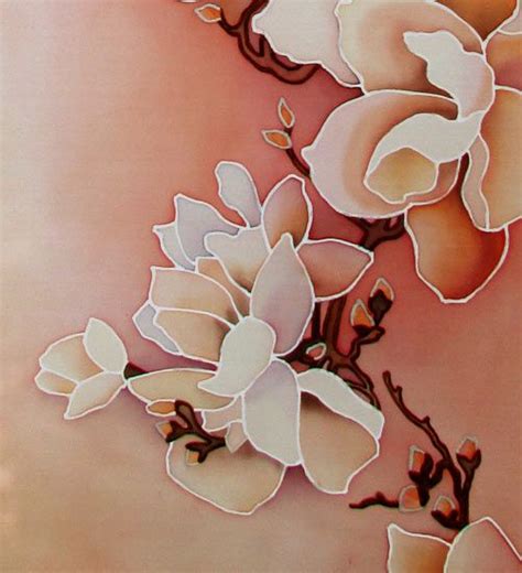 картина с магнолией | Батик и дизайн Ольги Москалец | Pastel wall art ...