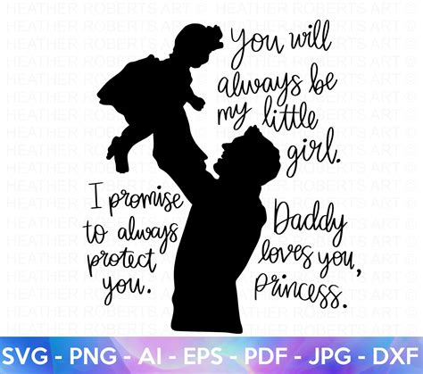 Silhouette Cricut Daddy and Me SVG Father Daughter SVG *High-Quality