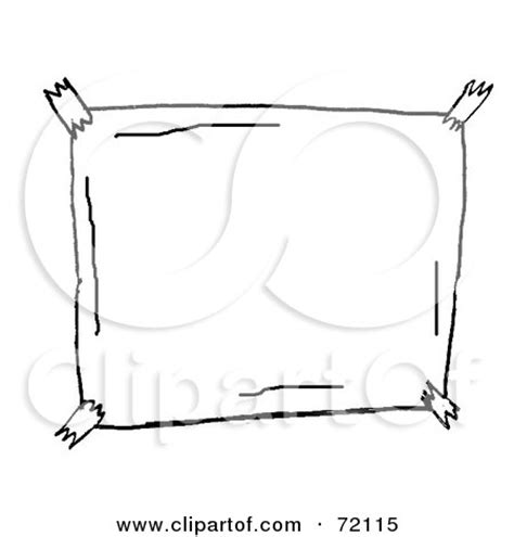 Royalty-Free (RF) Clipart Illustration of a Black And White Sketch Of A ...