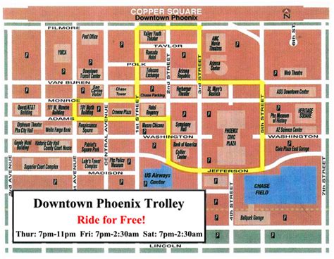 Downtown Phoenix Attractions Map