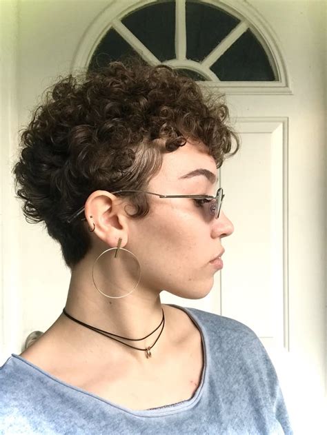 Short Natural Curly Hair | Really short hair, Short grunge hair, Curly ...