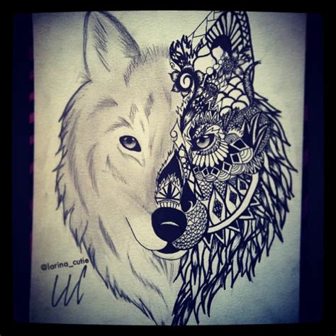 Wolf Tattoo Sketch at PaintingValley.com | Explore collection of Wolf ...