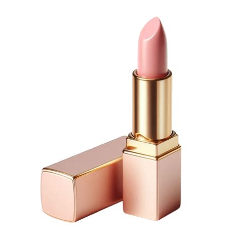 Nude Lipstick in Closed Rose Gold Tube 65447064 PNG