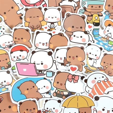 Cute Panda Stickers, Kawaii Panda Stickers, Red Panda Stickers, Journal ...