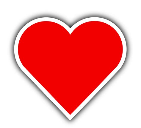 Clipart - Simple Red Heart | Heart app, Hearts card game, Red heart