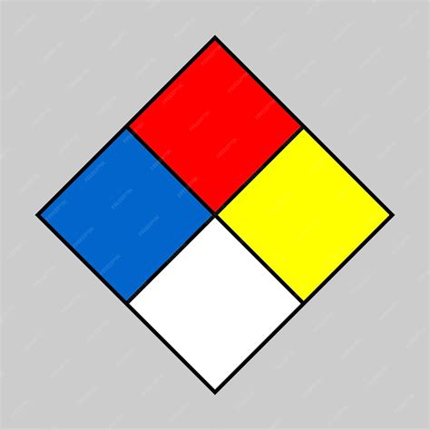 premium vector blank nfpa  hazard diamond sign