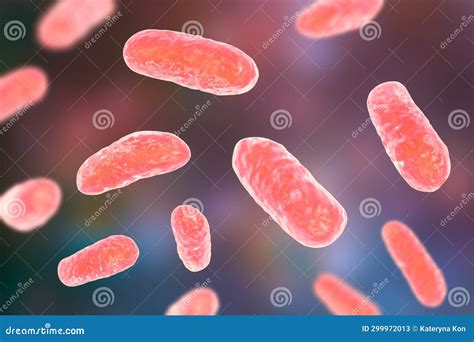 Haemophilus Influenzae Bacteria, 3D Illustration Stock Illustration ...